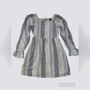 Art Class Long Sleeve Boho Dress Girls Size S (6/6x)